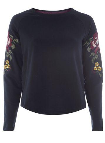Dorothy Perkins *only Blue Embroidered Jumper