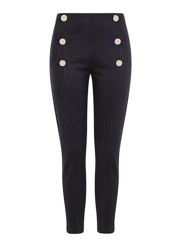 *girls On Film Black Button Leggings