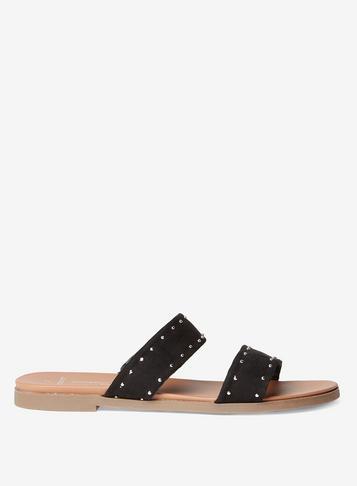 Dorothy Perkins Wide Fit Black Extra-padded 'farrel' Sandals