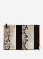 Dorothy Perkins Gold Panel Side Bar Clutch Bag