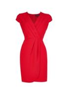 Dorothy Perkins *red Pleated Front Dress