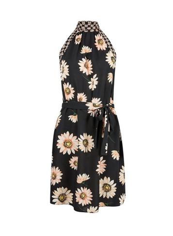 Dorothy Perkins Black Daisy Print Shift Dress