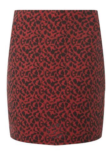 Dorothy Perkins Red Leopard Mini Skirt