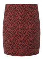 Dorothy Perkins Red Leopard Mini Skirt
