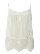 Dorothy Perkins Ivory Embroidered Hem Cami Top