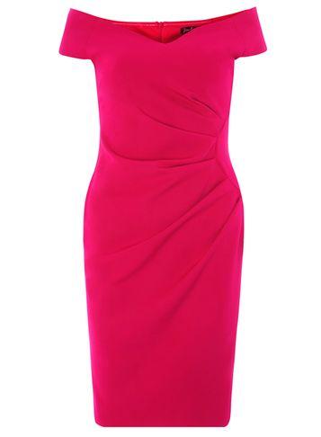 Dorothy Perkins *scarlet B Magenta Sasha Bardot Dress