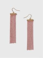 Dorothy Perkins Pink Tassel Chain Earrings