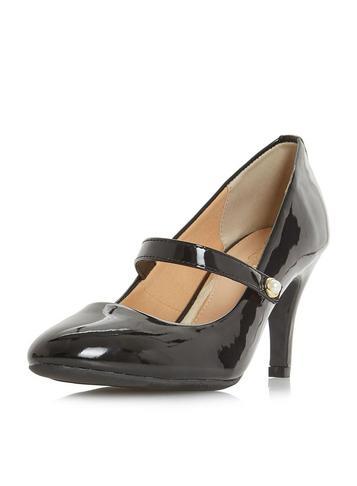 Dorothy Perkins *head Over Heels Black Ameliana Heels Court Shoes