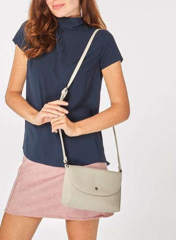Dorothy Perkins Grey Curve Stud Cross Body Pouch