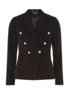 Dorothy Perkins Black 3 Tier Double Breasted Jacket