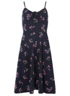 Dorothy Perkins *tall Navy Floral Print Bow Camisole Dress