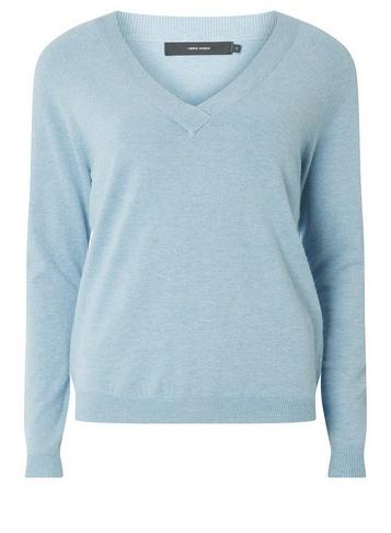 *vero Moda Blue Long Sleeve Blouse