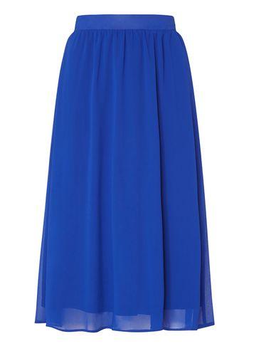 Dorothy Perkins Cobalt Chiffon Midi Skirt
