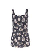 Dorothy Perkins Black Ditsy Print Bow Back Camisole Top