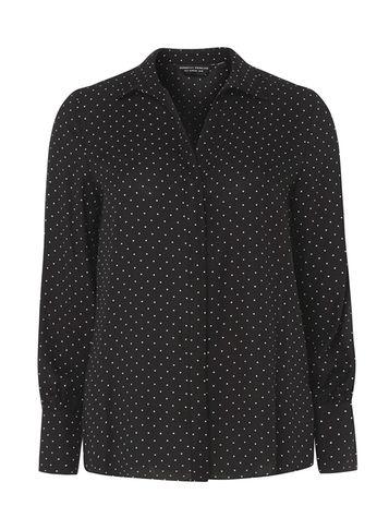 Dorothy Perkins Black Spot Tie Cuff Shirt