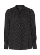 Dorothy Perkins Black Spot Tie Cuff Shirt