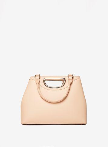 Dorothy Perkins Neutral Metal Handle Tote Bag