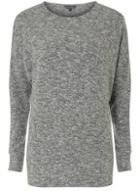 Dorothy Perkins *tall Grey Brush Long Sleeve Top