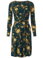 Dorothy Perkins *tall Green Chain Print Skater Dress