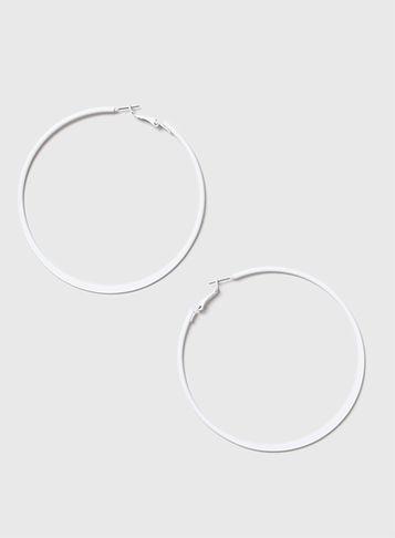 Dorothy Perkins Cream Hoop Earrings