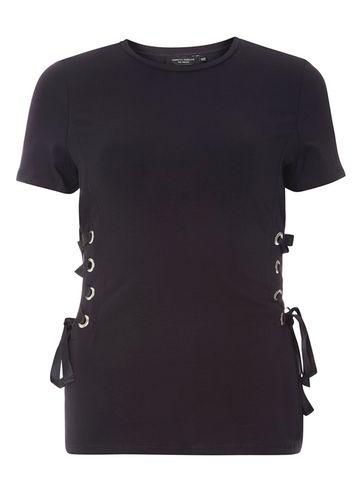 Dorothy Perkins Navy Corset Tee