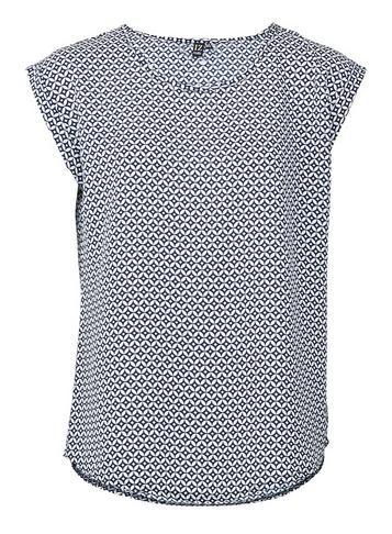 *izabel London Navy Geometric Print T-shirt