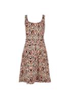 Dorothy Perkins Multi Colour Tiger Print Seamed Sleeveless Fit And Flare Dress