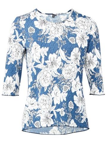 *izabel London Blue Floral Print Blouse