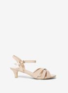 Dorothy Perkins Wide Fit Nude 'swing' Sandals