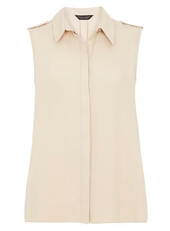 Dorothy Perkins Stone Tab Sleeveless Shirt