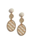 Dorothy Perkins Beige Raffia Drop Earrings