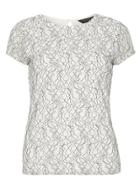 Dorothy Perkins Ivory Contrast Lace Tee