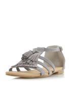 Dorothy Perkins *head Over Heels By Dune Grey 'lylaa' Flat Sandals
