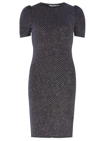 Dorothy Perkins Petite Navy Diamond Glitter Bodycon Dress