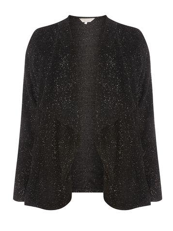 Dorothy Perkins *billie & Blossom Curve Black Sparkle Cardigan