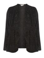 Dorothy Perkins *billie & Blossom Curve Black Sparkle Cardigan