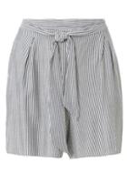 Dorothy Perkins Blue And White Striped Tie Waist Shorts