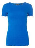Dorothy Perkins Cobalt Lettuce Edge T-shirt