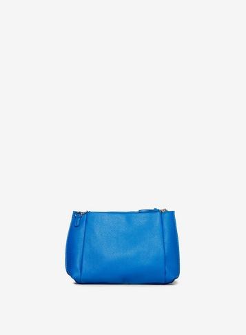 Dorothy Perkins Blue Pouch Zip Top Clutch Bag