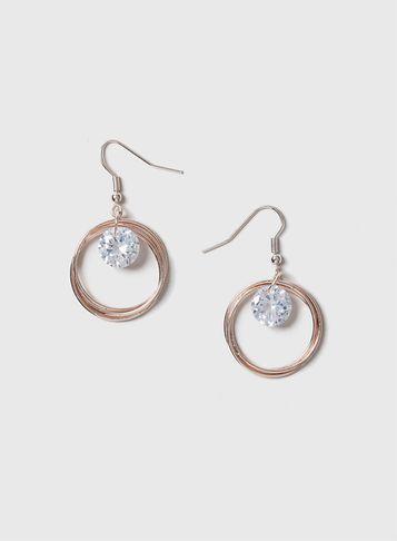 Dorothy Perkins Cubic Zirconia Stone Hoops