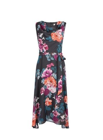 Dorothy Perkins *billie & Blossom Black Floral Print Midi Dress
