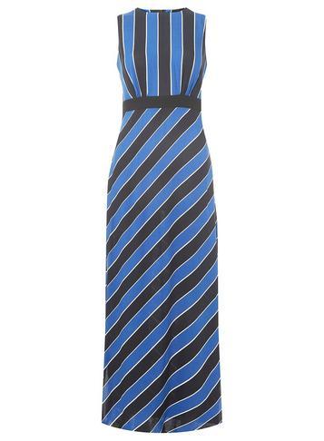 Dorothy Perkins Blue Striped Sleevless Maxi Dress