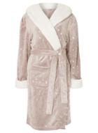 Dorothy Perkins Mink Metallic Star Print Dressing Gown