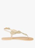 Dorothy Perkins Leather Nude 'fallon' Sandals