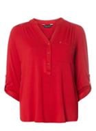 Dorothy Perkins Red Jersey Shirt