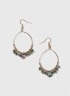 Dorothy Perkins Multi Coloured Tiny Bead And Shell Hoops