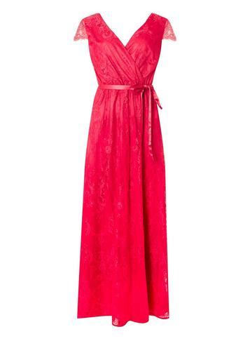 Dorothy Perkins *'showcase Fuchsia 'isla' Lace Maxi Dress