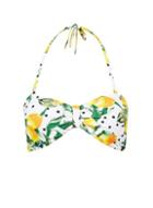 Dorothy Perkins *dp Beach White Lemon And Polka Dot Print Bikini Top
