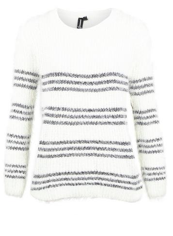 Dorothy Perkins *izabel London Cream Fluffy Knitted Jumper