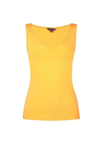 Dorothy Perkins Yellow Sleeveless Scallop Neck Vest